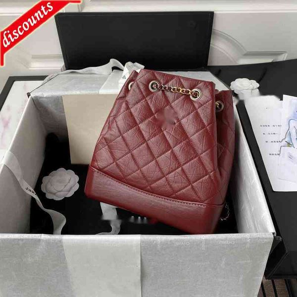 

brand design 558 woman's luxury letter plaid shoulder chain cc bag lambskin handbag vintage messenger bags real leather le boy 2.55 fla, Black;red