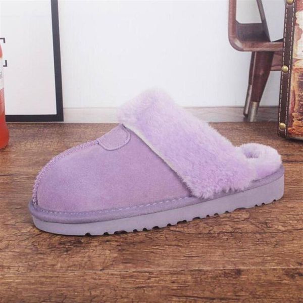 

2020 australia classic wgg warm fur slippcotton slippers men and womens slippers short boots women's boots snow boots cotton 2634, Black