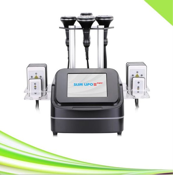 Новейшая 6 в 1 80K Lipolaser Vacuum Cavitation Machine System RF Ультразвуковая кавитационная машина для похудения