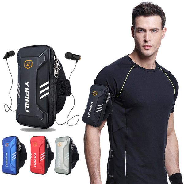 Borsa da braccio sportiva riflettente impermeabile da donna per uomo Fitness Night Running Jogging Custodia per cellulare da bicicletta Portafoglio Portafoglio da braccio 220520