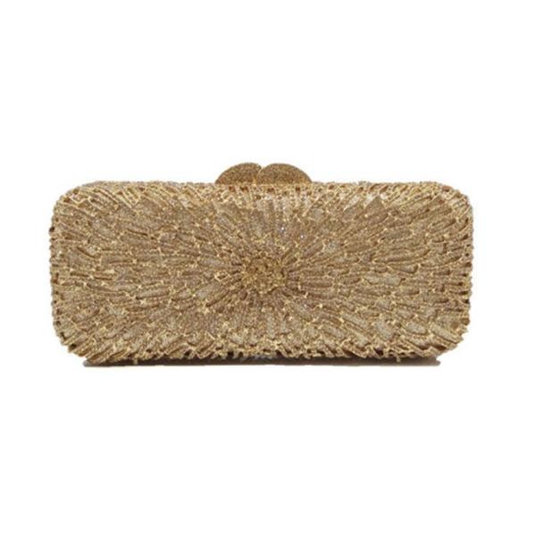 Abendtaschen Damen Kette Schulter Kleine Clutch Hochzeit Party Abendessen Mode Mixed Gold/Silber Farbe Umhängetasche Abend