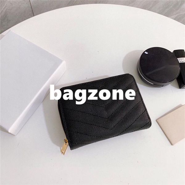 

fashion designer wallets women classic purse cute black coin purses card holder female retro short wallet219h, Red;black