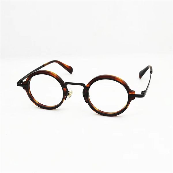 

james tart 227 optical eyeglasses for retro style anti-blue light lens plate round full frame with box, White;black