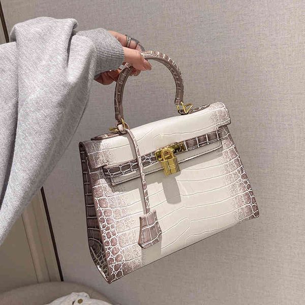 

original edition designer classic hremm bags 2023 new fashion women's bag high sense crocodile himalayan kelys's large capacity on