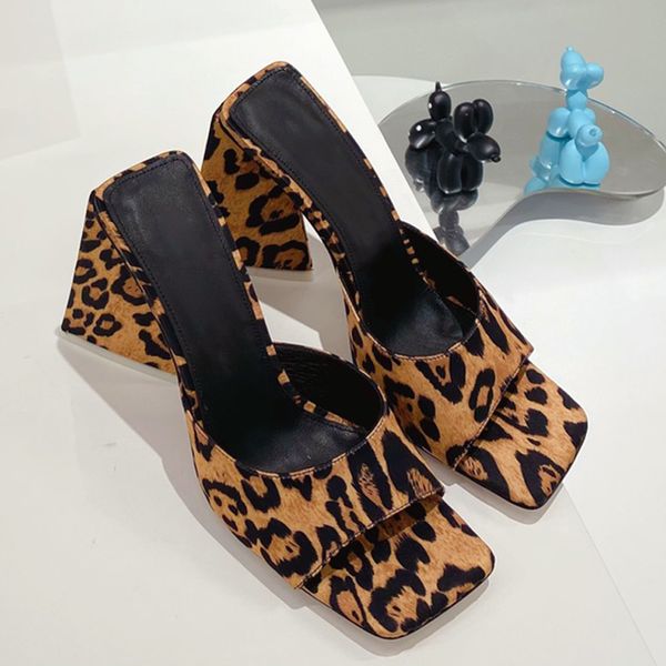 

summer luxury strap sandals high heel slippers triangle heels fashion fish mouth shoes shaped heel outer wear party solid color square toe l, Black