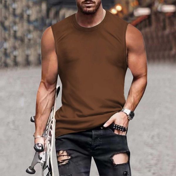 T-shirt da uomo Camicie muscolari senza maniche da uomo Allenamento Canotte atletiche Canotte colorate ad asciugatura rapida Camicie