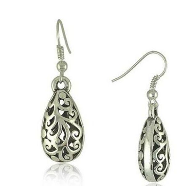 

trendy fashion hollow carved pattern water droplets ball charm earrings hoop jewelry small fresh sweet drop/dangle earing for woman cute gif, Golden