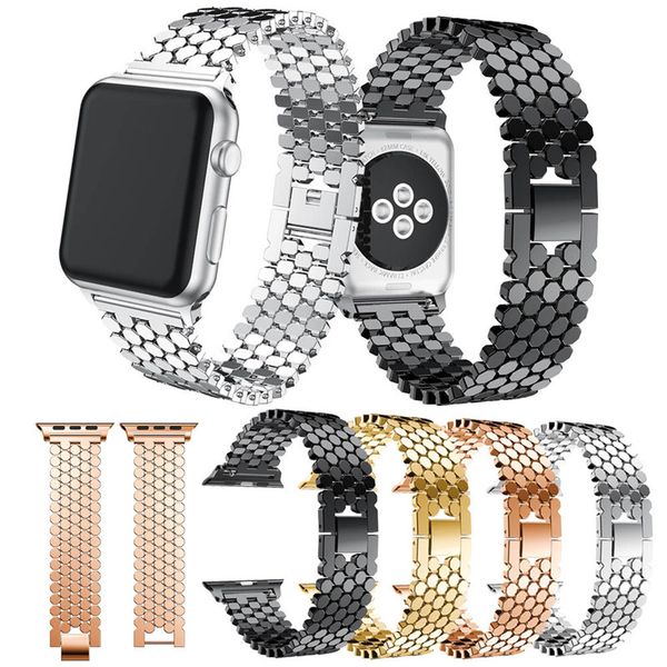 Luxuriöses Fischschuppen-Armband für Apple Watch Serie 7, 6, 5, 4, 3, 2 SE iWatch 40 mm, 41 mm, 45 mm