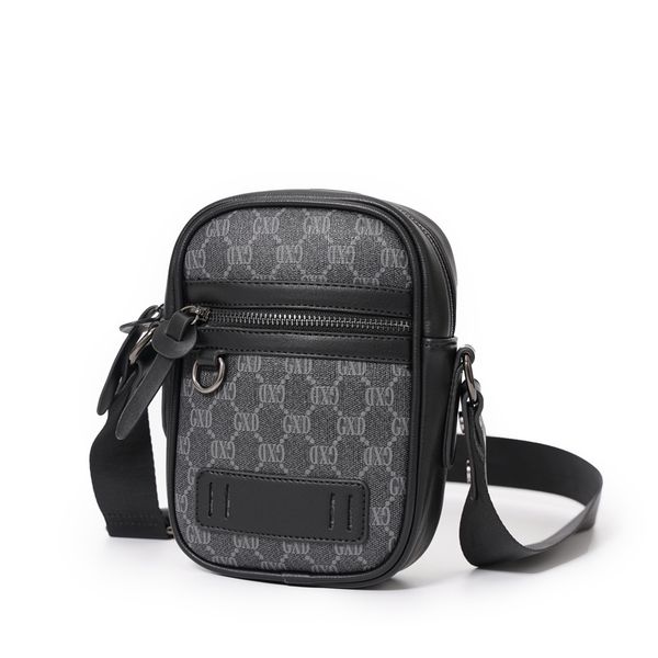 

luxury designer men's crossbody bag mini lattice handbags men leather coin purse phone bag zipper shoulder chest wallets