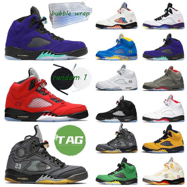 

jumpman 5 men basketball shoes 5s camo 3 sail metallic white cement alternate pro stars oregon international flight mens trainer sports, Black