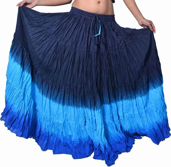 

women's belly dance cotton 12 yard skirt j7gs#, Black