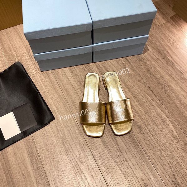 

famous beach slippers classic flat heel summer designer fashion flops leather lady slides women shoes l sandals size35-42, Black