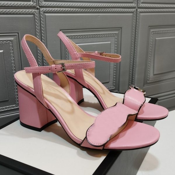 

shoes sandals designers women classic high heeled female metal buckle parties heels lady slipper 35-41