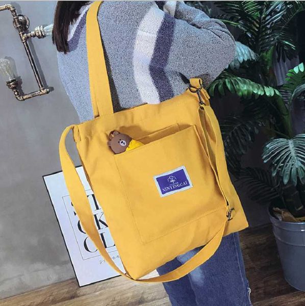

fg.arts and crafts evening bags fashion canvas women handbag casual totes ladies single shoulder student large capacity korean version satch