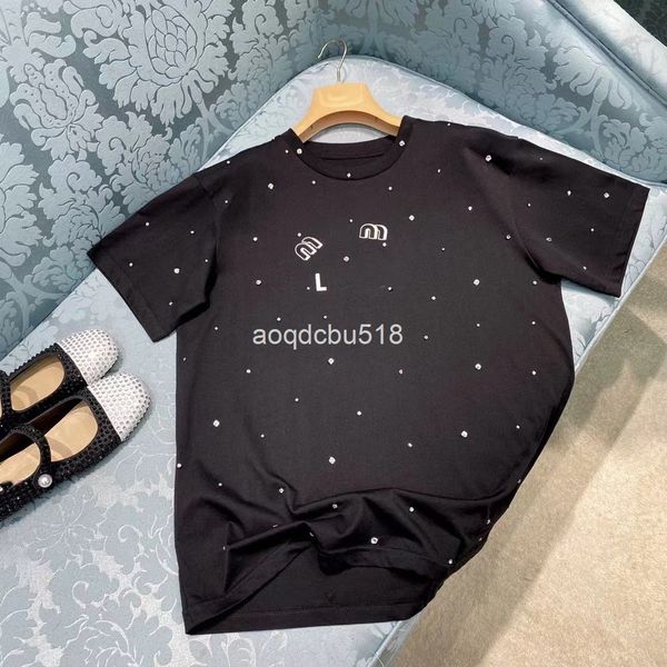 

women's t-shirt spring girl's printed round sleeve 22 sweet summer hollow out, White