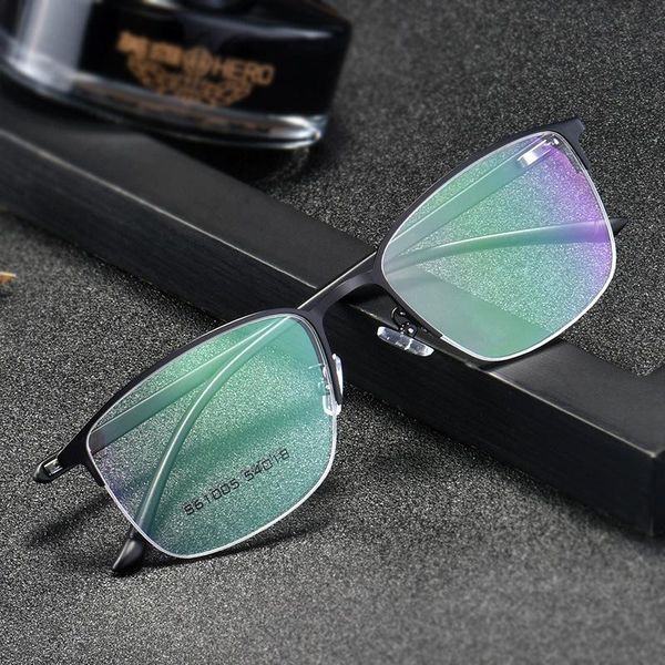 Montature per occhiali da sole moda BCLEAR Montatura per occhiali da vista in lega di titanio da uomo per occhiali Aste flessibili Gambe Materiale per galvanica IP Spettacolo