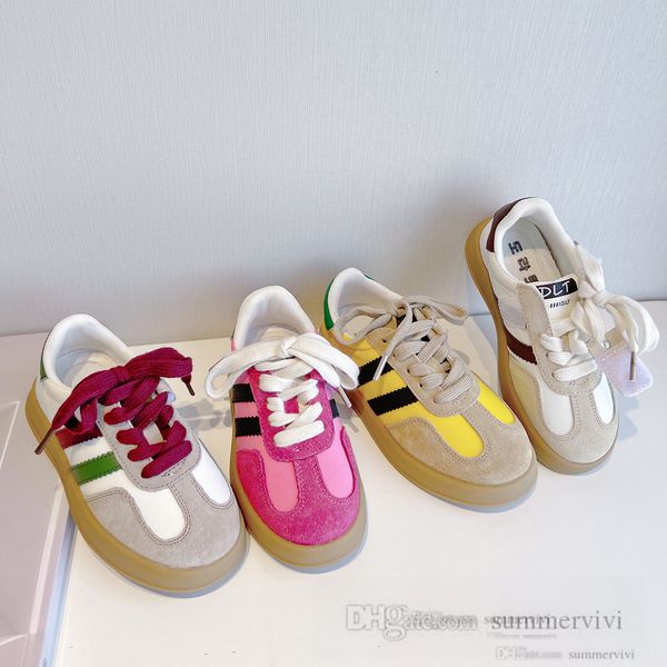 

ins kids sneakers fashion boys patchwork color skateboarding shoes 2022 autumn girls non-slip casual sneaker children running shoes q7758, Black;red