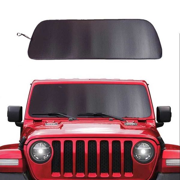 Jeep Wrangler için ön cam güneşlik kapağı JL JLU 2018 2019 Alüminyum Folyo Güneş Vizör Mat Anti UV Işın Heat Kalkanı