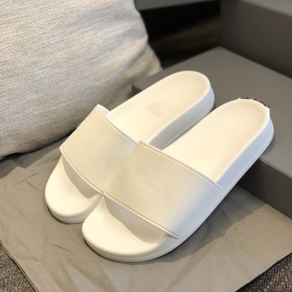 

designers 5 color slippers men & woman size 35-45 thick bottom flat slides pillow comfort lady sandals bubble shoes heel slippers, Black