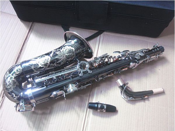 

superior quality saxophone alto black nickel silver alloy sax brass musical instrument with case mouthpiece