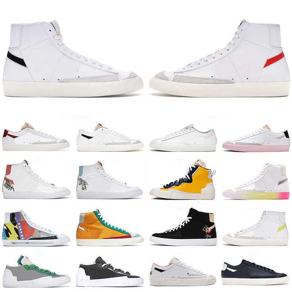 

blazer mid 77 vintage low men women casual shoes black white multi color pink foam pacific blue kumquat stranger things mens trainers