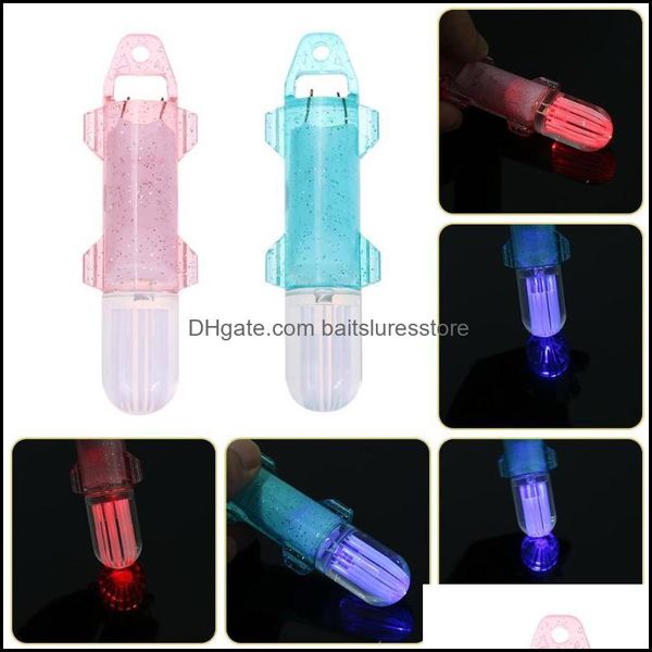 

fishing accessories sports outdoors led deep drop underwater diamond flash light fiber lamp attract bait lure fish lights attracting indic
