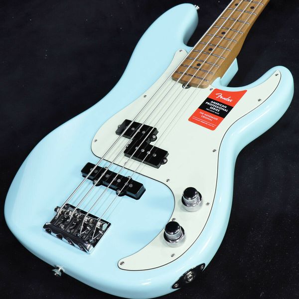 

limited edition pro pj bass roasted neck daphne blue maple electric guitar