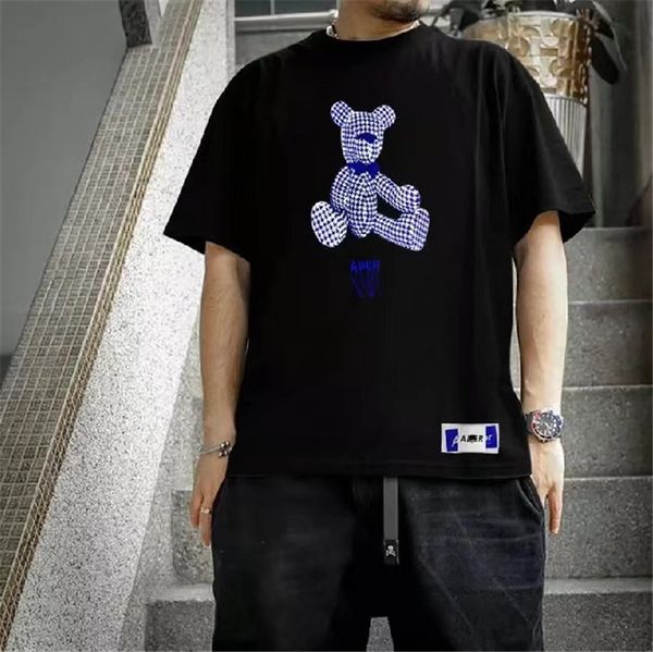 

2022ss t-shirt men women 1 embroidered tee patch short sleeve, White;black