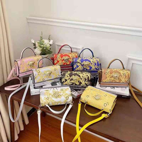 

ladies fashion trend new brand bag wholesale women's 2021 printed handbag texture shoulder cross