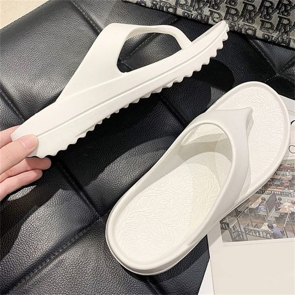 

thick bottom platform sea flipflop thong sandals summer shoes bathroom slippers pillow slides outdoor indoor shoe 220615, Black
