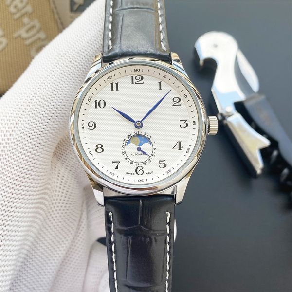 Orologi di design da uomo di marca di vendita calda Quadrante cinturino in pelle con orologio meccanico automatico stile classico 40 mm