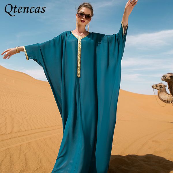 

loose batwing sleeve moroccan kaftan women sfifa ribbon braid long arabic muslim dress saudi jalabiya abaya dubai party evening, Red