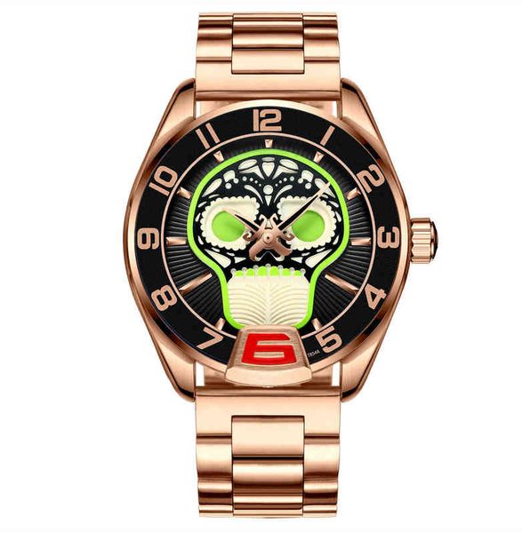 

huiya06 watch aaa automatic business sports imported crystal lens stainless steel watch, Slivery;brown