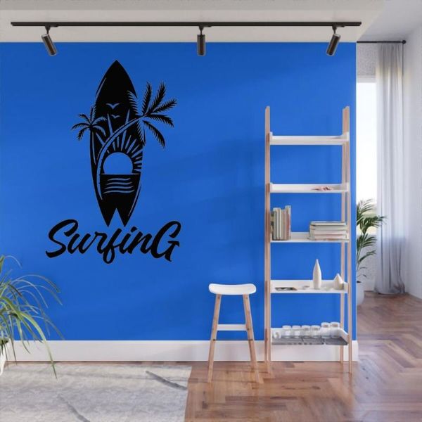 Adesivos de parede adesivos de surf store sports sports home later decoração de arte removível A003128WALL