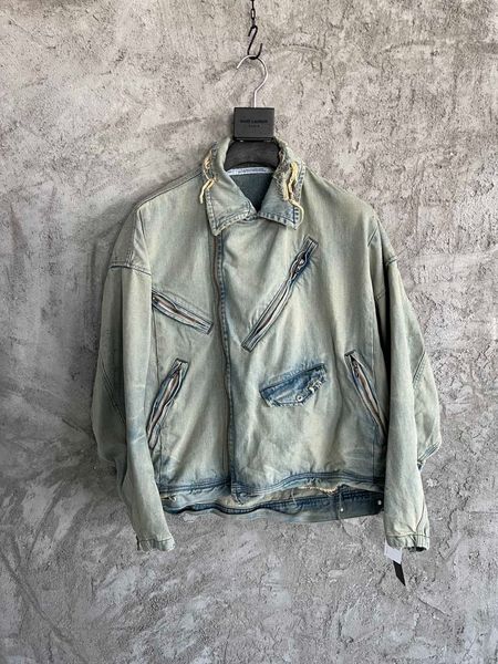 

2022 fall new fashion mens designer beautiful pocket decoration demin jacket - us size jackets - designer demin jacket for men, Black;brown