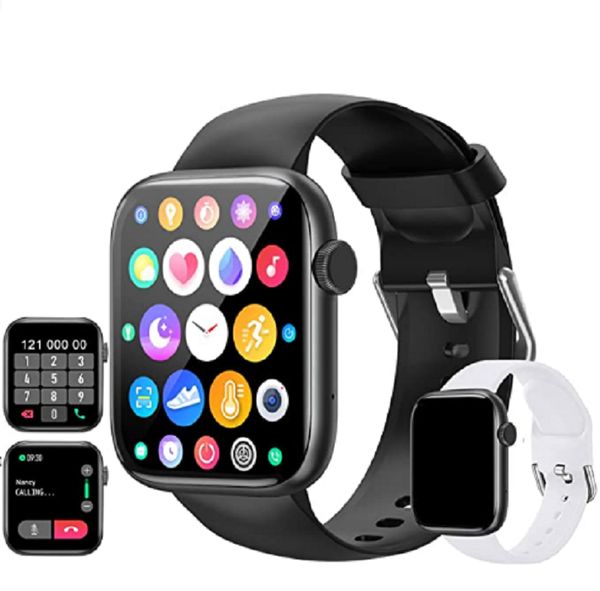 

smart watch with call function compatible with android and ios, Slivery;brown