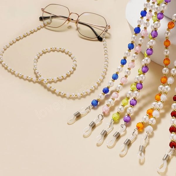 

colorful beads pearl chain trendy eyeglasses cords sunglasses strap women eyeglass accessories lanyard rope strap