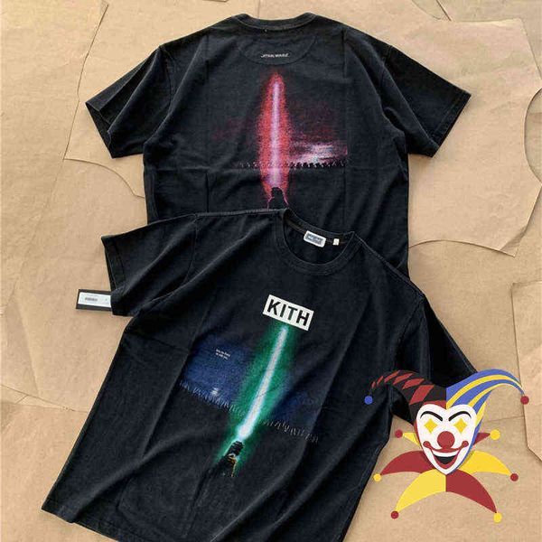 

men's t-shirts quality kith t-shirt men women vintage summer style fashion casual t shirt tee 68er, White;black