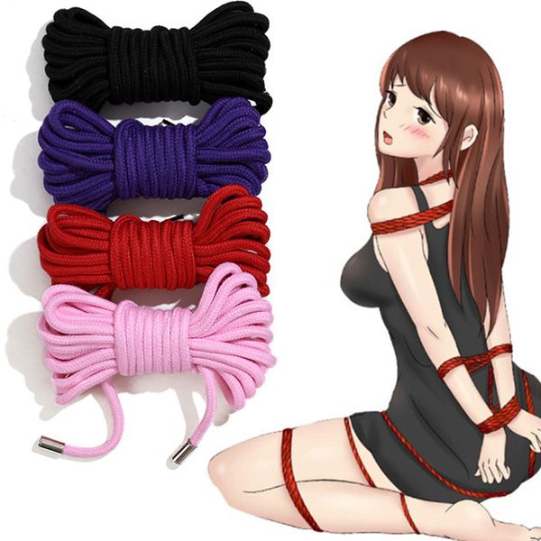 Bondage sexy Shibari Seil Sklave Zurückhaltung weiche Seide Baumwolle Erwachsene Paar Spielzeug BDSM Bindung Rollenspiel für Paare Spiele