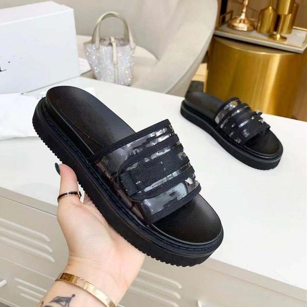 

2021 fashion slide sandals slippers for women summer beach ladies flip flops loafers black outdoor home slides designer jed