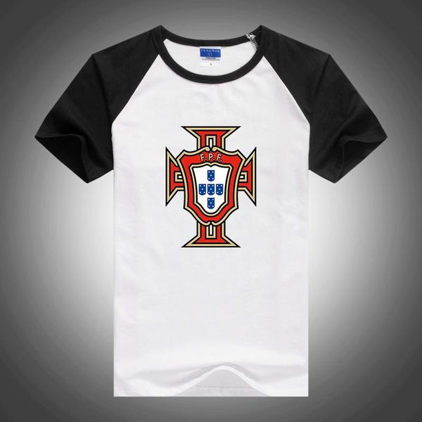 Herren T-Shirts Fußballer Portugal Sommer Mode Casual Shorts Ärmel T-Shirts Baumwolle Spleißen Rundhals Fitness T-Shirts TopsHerren
