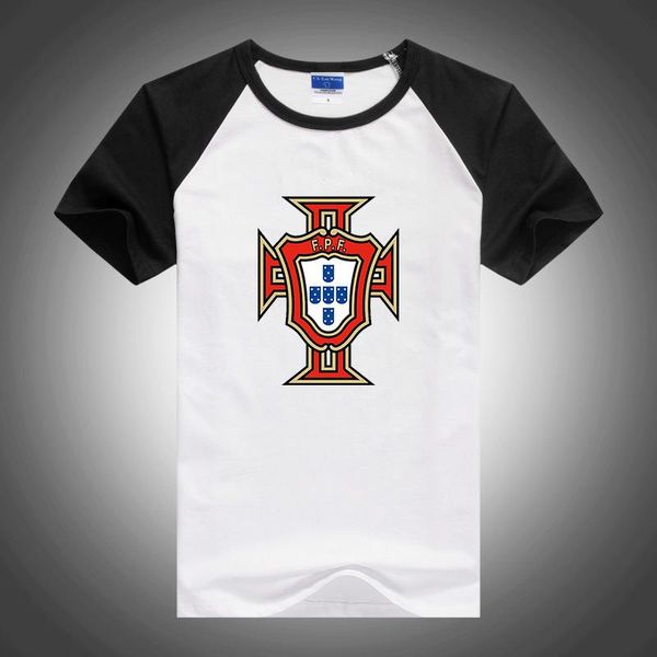 Erkek Tişörtler Futbolcu Portekiz Yaz Moda Günlük Şortlu Kılıflar Tshirts Pamuklu Bir Ekler Yuvarlak Neck Fitness Tees Topçenler