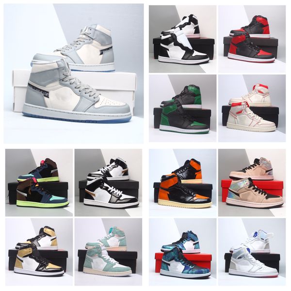 

jumpman 1 1s mens basketball shoes sail oreo university blue fire red thunder white cement black cat bred infrared wild things men sports wo