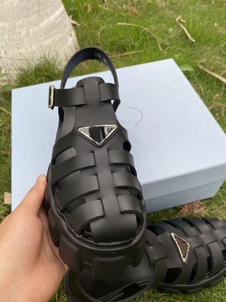 

women's dress shoes thick soled sandals women designer non slip rubber rain shoes wedding bottoms multicolor sizes 35-41, Black