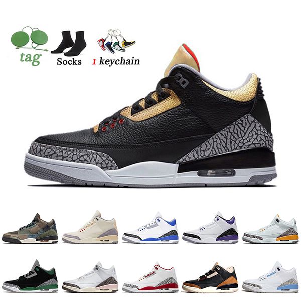 

black gold 3s jumpman 3 basketball shoes 2022 desert elephant neapolitan dark mocha dark iris racer blue muslin patchwork camo fire red wome, White;red