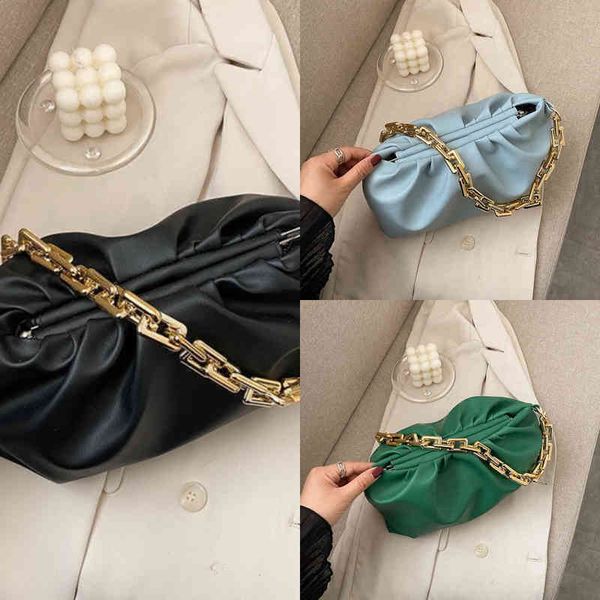 

luxury bags venetasss luxury bottegasss korean chain wrinkled 2022 hand version simple shoulder cloud dumpling bag r0i5