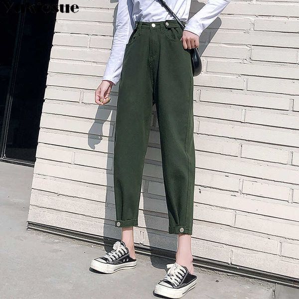 

high waisted jeans woman fashionable harem pants womans for women ripped boyfriend womens plus size 210608, Blue