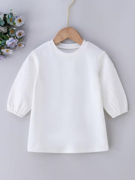 

baby solid quilted sweatshirt she, Black