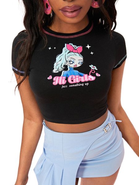 

figure graphic titching tee g3px#, White