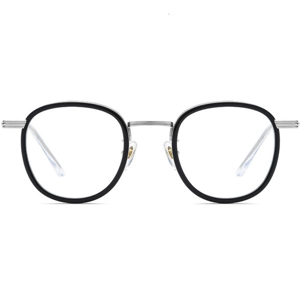 

sunglasses ultra light pure glasses men's high-grade plate spectacle frame square women's flat lens can be equipped with, White;black